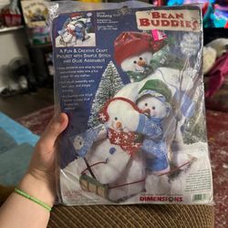Dimensions Bean Buddies Sledding Trio Craft Kit.