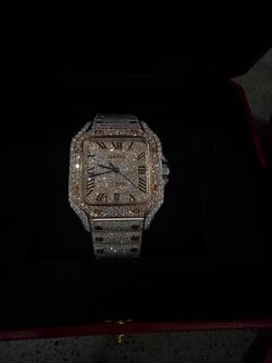 Iced Out Cartier Watch