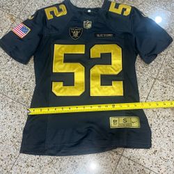Nike Nfl Las Vegas Raiders Mack #52 Collectors Jersey Size Small