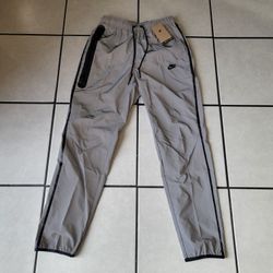 Nike Tech Woven Flash Pants Reflect Silver Black FZ7587 035 Men's Size Small