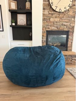 6ft long navy blue bean bag
