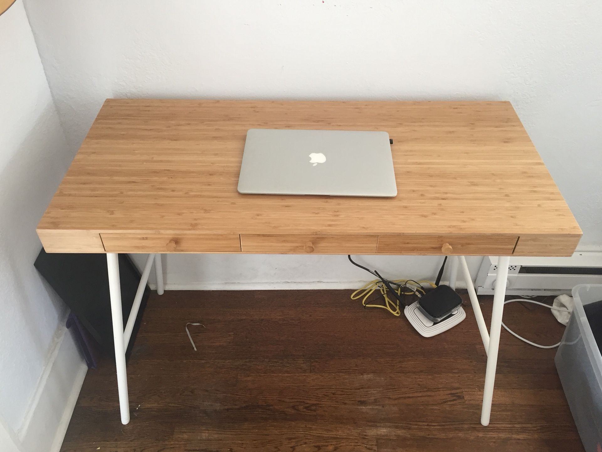 Lillåsen desk sale bamboo