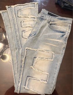 Rockstar original light blue stacked jeans