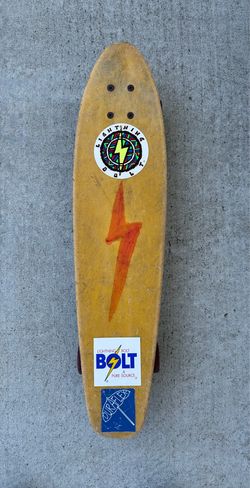 Vintage Lightning Bolt Stickers Duraflex Skateboard
