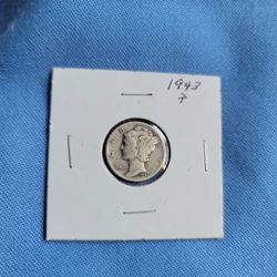 U.S. 1943 P Mercury Dime, Silver 