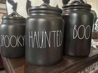 Rae Dunn Halloween Canister Set