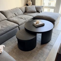 Pottery Barn Folsom Nesting Coffee Table set 