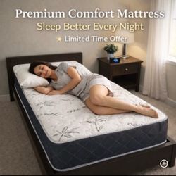 Twin Size Mattress 10” Inches Thick ✨New From Factory Excellent Comfort Also Available: Full, Queen And King Same Day Delivery 🚚