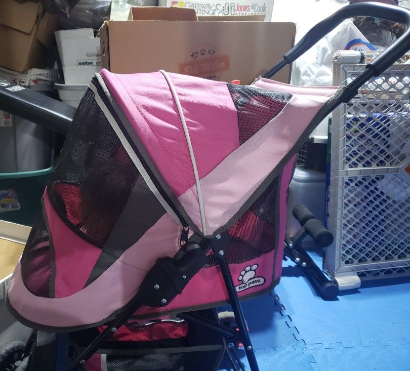 Pink Dog Stroller 