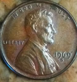 1969s penny very nice condition