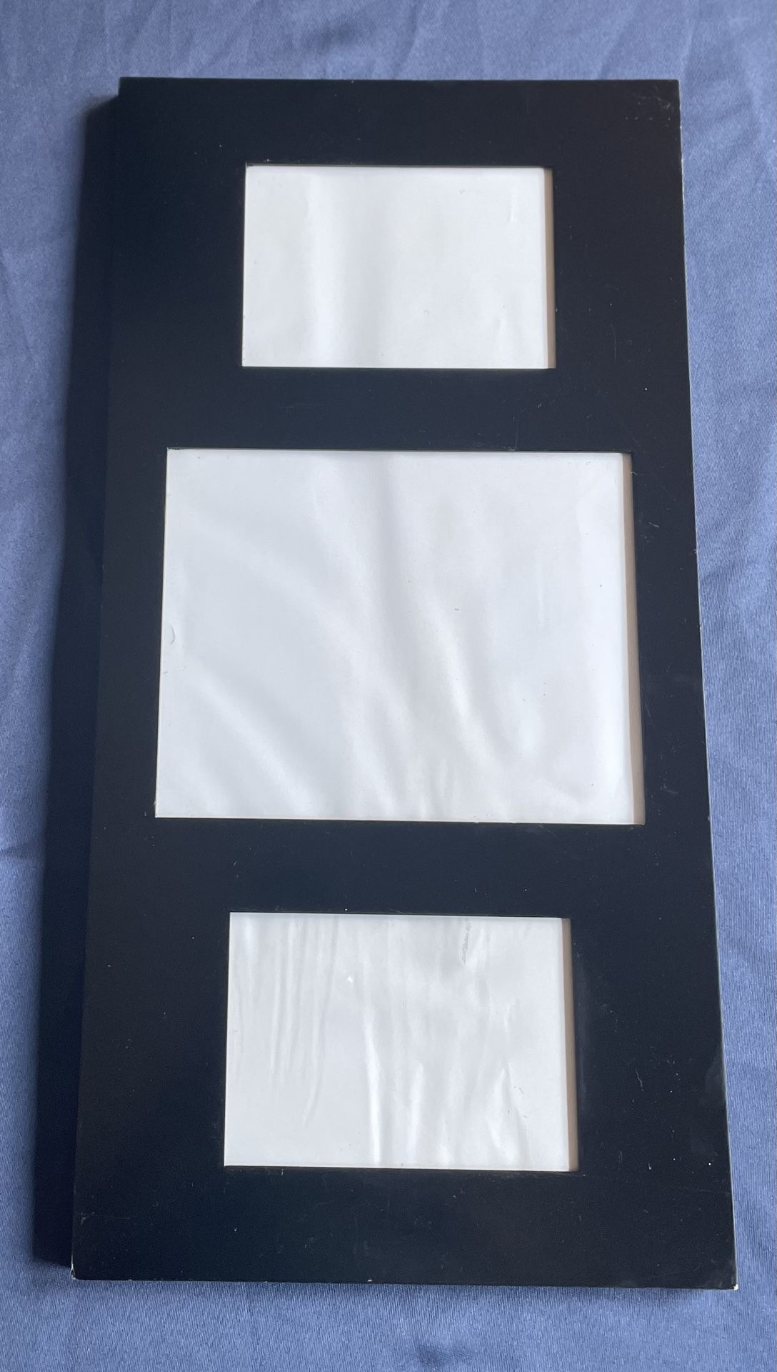 3-Opening Collage Black Matted Picture Frame 8x10 & 5x7 EPC