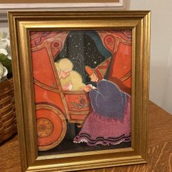 Cinderella Lithograph From 1931 Vintage Book