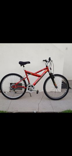 Mongoose Mountain Bike Red Full Suspension