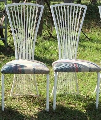 Vintage 1980s Fan back Chairs
