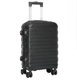 26in Black Hardshell Carry-on Suitcase Spinner Wheels