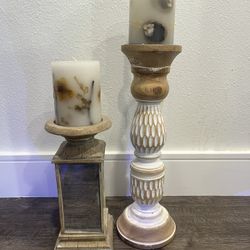Candle Holders And Candles 
