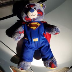 Build A Bear Workshop 2016 Man of Steel Superman Teddy Bear