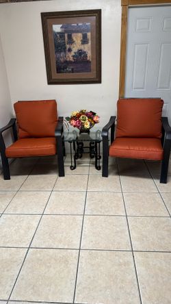 Hampton Bay Rocking Chairs Outdoor Patio Set With New Cushions