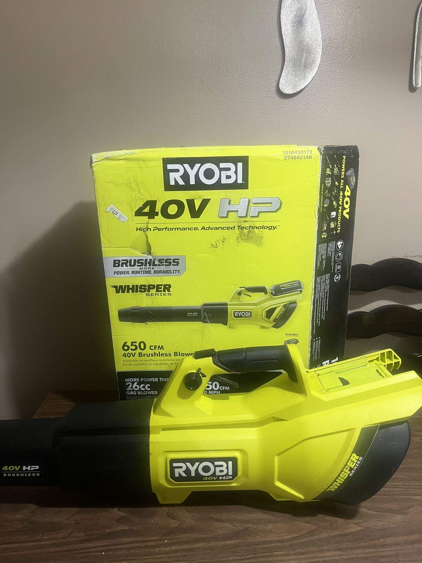 Ryobi 40v HP Brushless 650 CFM Blower