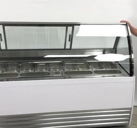 NSF 13 pan Gelato Ice Cream Display Showcase DW-13R
