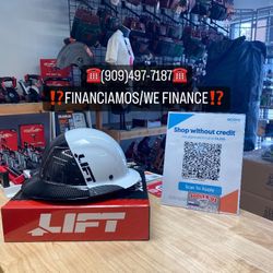 LIFT DAX HARD HAT FULL BRIM(FIFTY50 Black/White Carbon Fiber Gloss)**(FINANCIAMOS/WE FINANCE)**