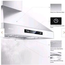 Iktch IKB01- 30" Range Hood - 110V /120V Open Box