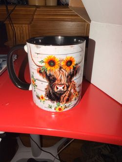 Highland cow mug