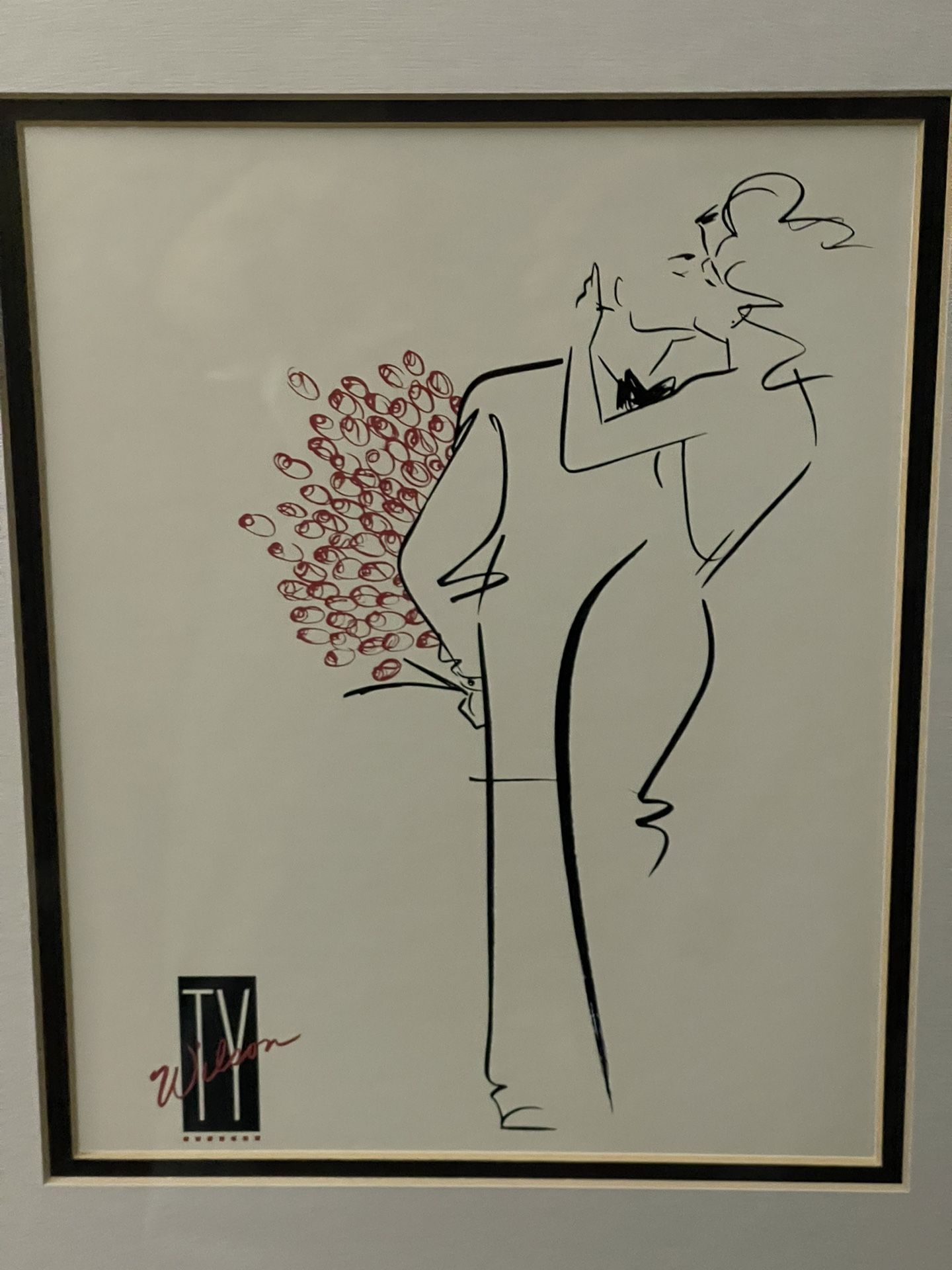 TY WILSON 24"x18" Rare Art Print Vintage 80s 90s