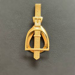 Jewelry 14k solid yellow gold money clip belt looking