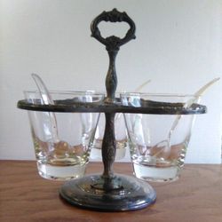Vintage Silverplate Merry Go Round Server Sheridan