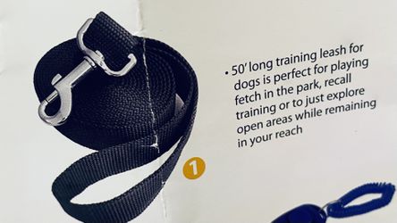 Dog Training Pouch And 50’ Long Training Leash Set Of The Two NEW!
