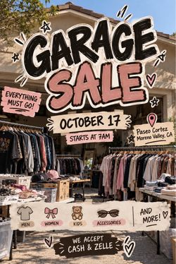 🚨 HUGE GARAGE SALE – EVERYTHING UNDER $5! 🚨