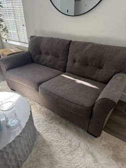 Brown Sofa - We Have 2 German Shepherds So it will Need One Clean Over 