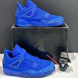 Nike Air Jordan 4 Retro ‘Flyknit Blue’: Men’s Size 10.5