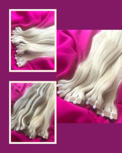 Blonde Tape-In Hair Extensions