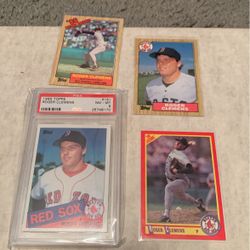 Roger Clemens Lot Of 4 Baseball Cards
