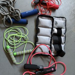 Four Jump Rope And Angle Weights 
