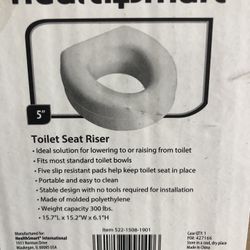 Comfort 5" Raised (Round) Toilet Seat Riser