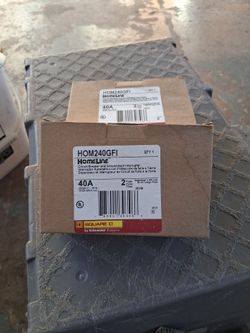 Square D 40 Amps Two Pole Gfi Breaker $85 each