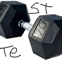 70lbs Dumbbell  Te St Tr En