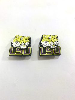 Lsu Tigers College Football Shoe Charm Collectibles Lot Of 2