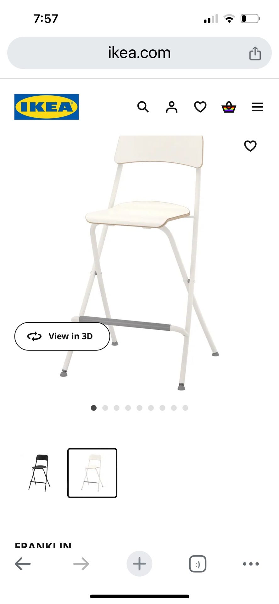 Stool- IKEA Bar Stool Stool Foldable