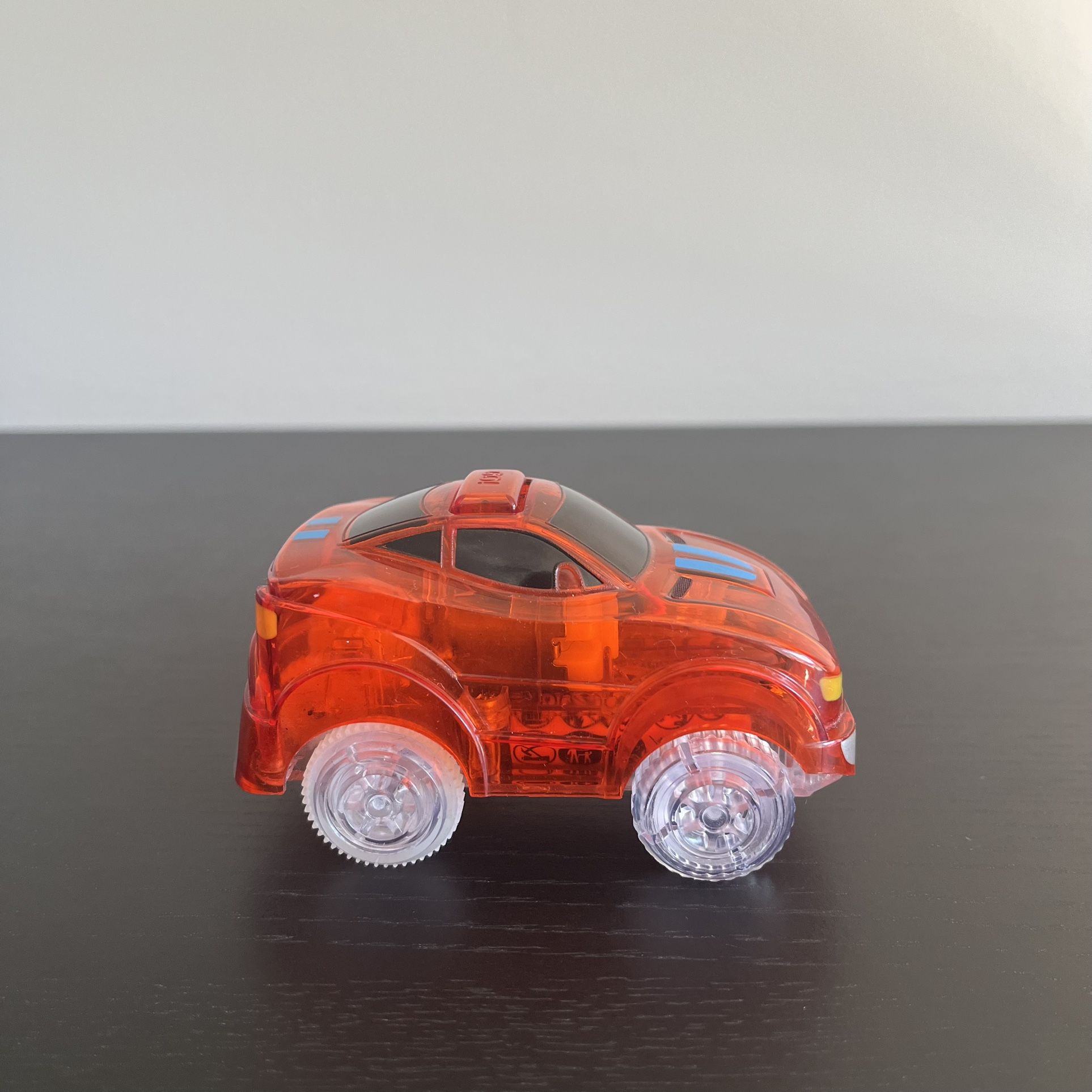 Magic Tracks LED Light Up Race Car Red Battery Operated