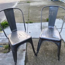 Metal chairs