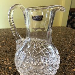 8 inch Polish lead crystal Violetta pitcher