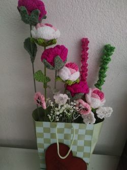 Ramos De Flores De Crochet  