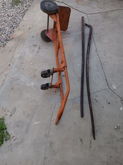 barras de acero y diablito 