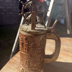 Disneyland Pirates of the Caribbean 50th Anniversary Plastic Stein MINT