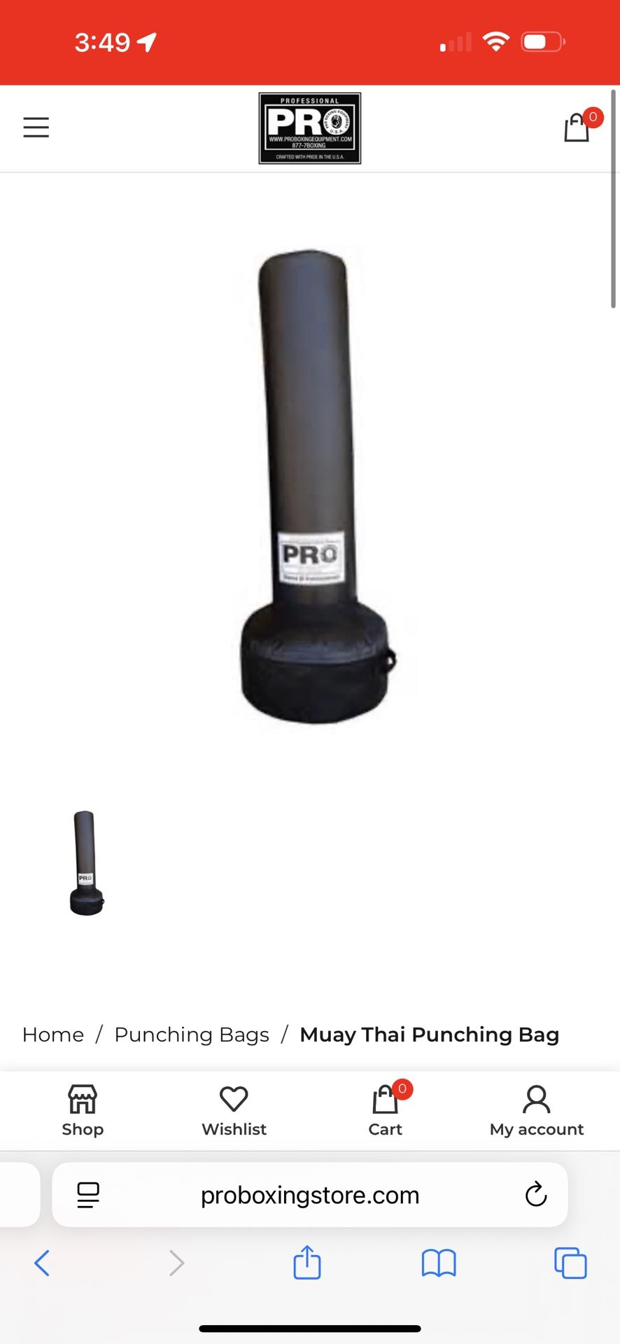 PRO Punching bag Freestanding Heavy Bag Made in USA