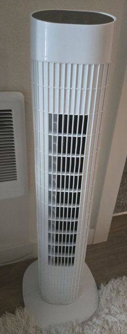 White 30 Inch Tower Fan.